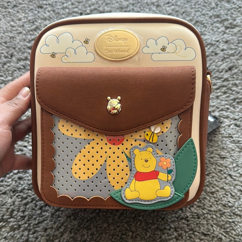 Disney Winnie the Pooh Brown and Cream Crossbody Bag